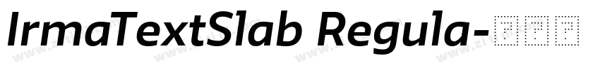 IrmaTextSlab Regula字体转换